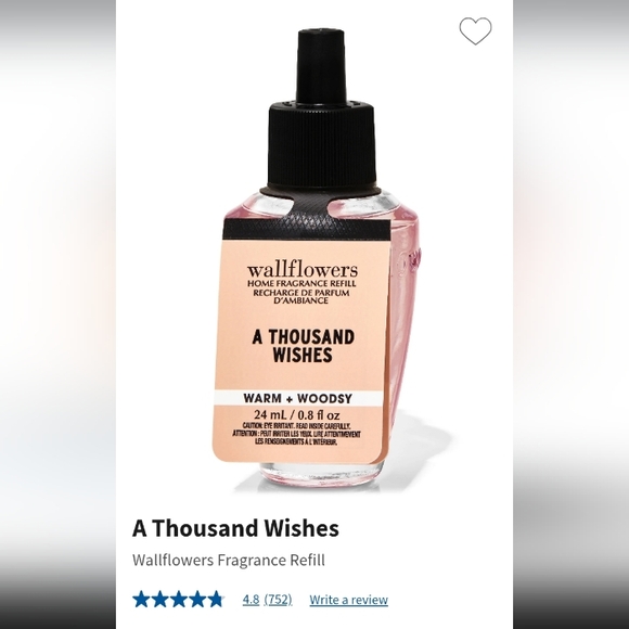 Wallflower Other - Wallflower A Thousand Wishes Fragrance Refill - Pink